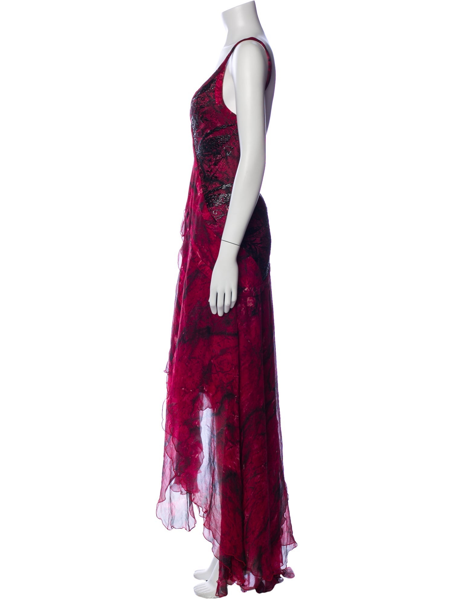 Carlos Miele Silk Long Dress