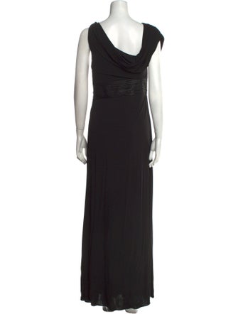 Carlos Miele Cowl Neck Long Dress