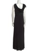 Carlos Miele Cowl Neck Long Dress