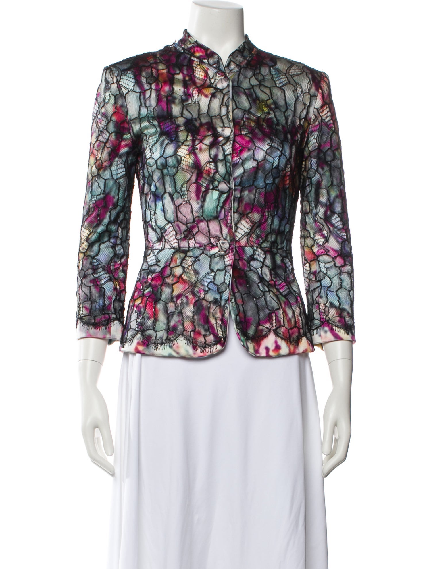 Carlos Miele Silk Printed Blazer