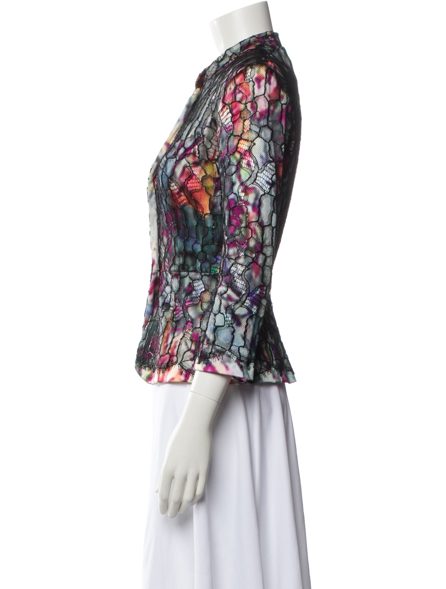 Carlos Miele Silk Printed Blazer