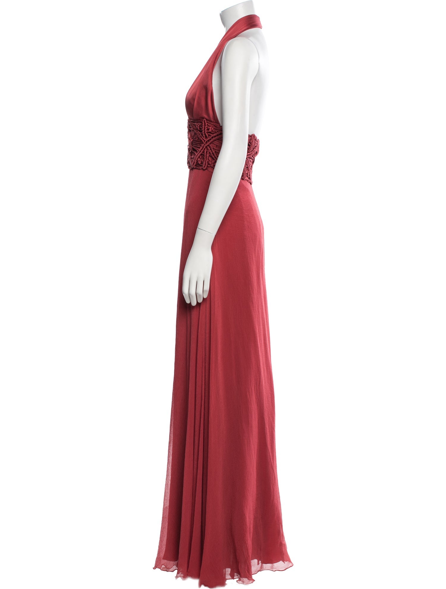 Carlos Miele Silk Long Dress