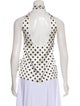 Caroline Constas Silk Polka Dot Print Top