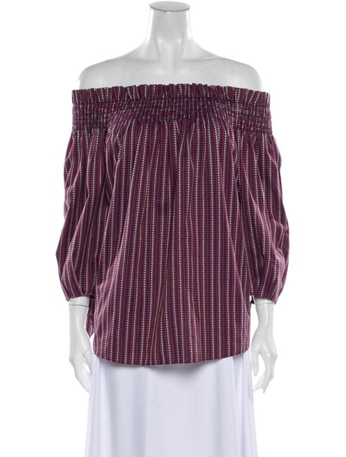 Caroline Constas Printed Off-The-Shoulder Blouse R