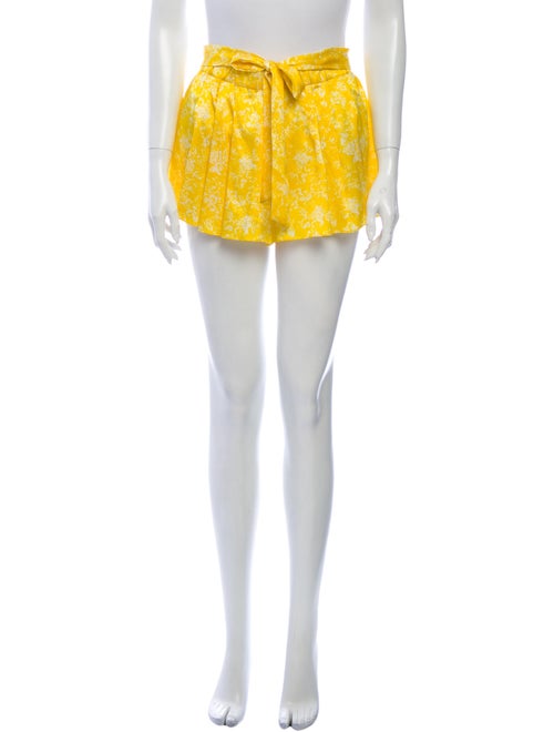 Caroline Constas Silk Mini Shorts