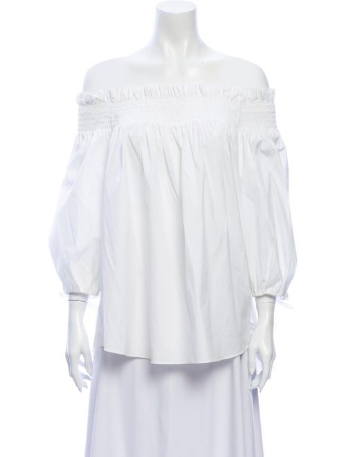 Caroline Constas Off-The-Shoulder Three-Quarter Sl