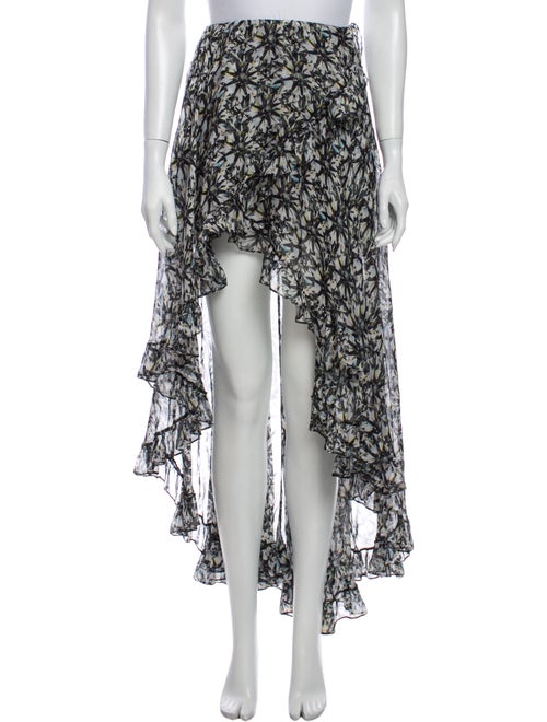 Caroline Constas Silk Midi Length Skirt