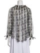Caroline Constas Silk Printed Blouse