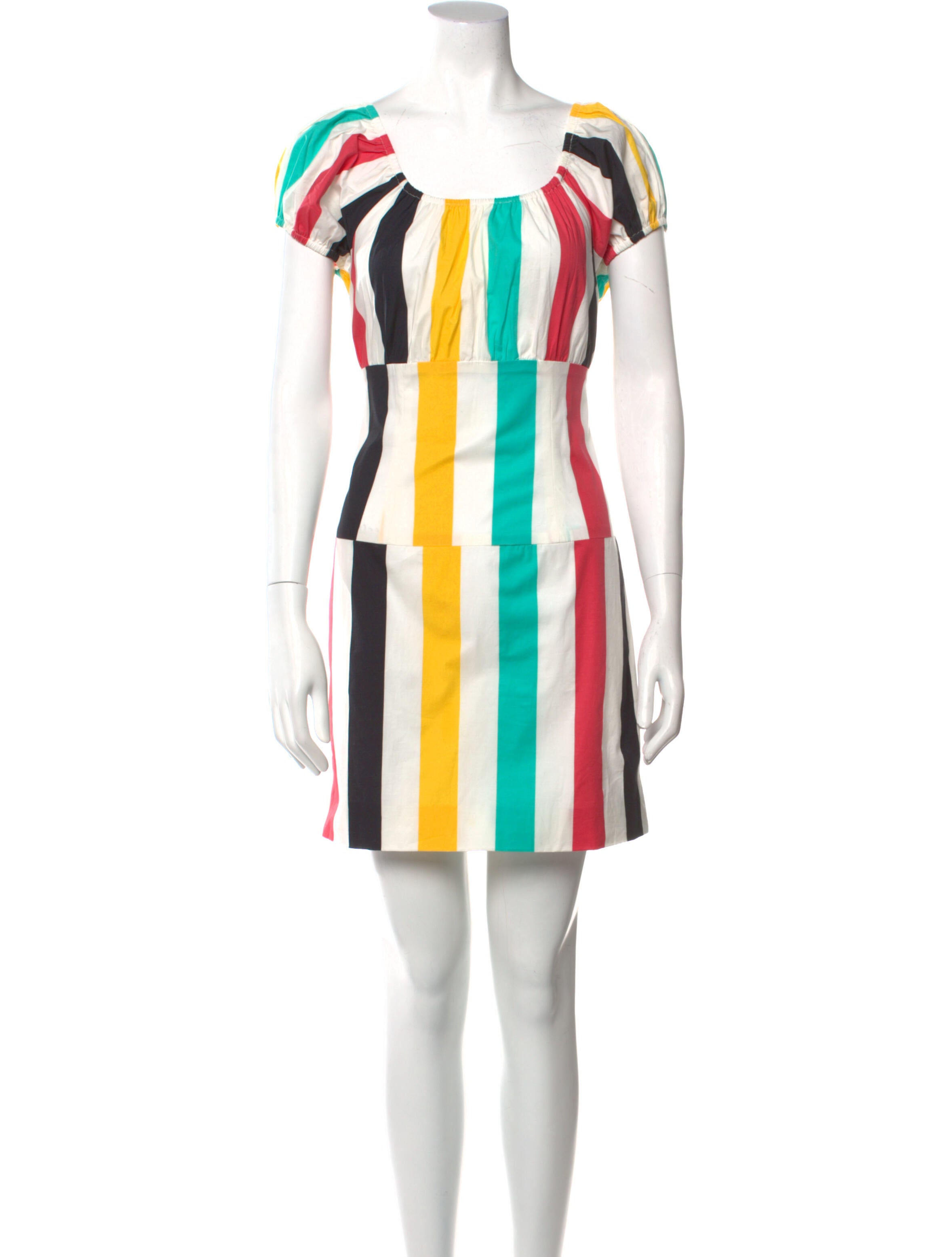 Caroline Constas Striped Mini Dress