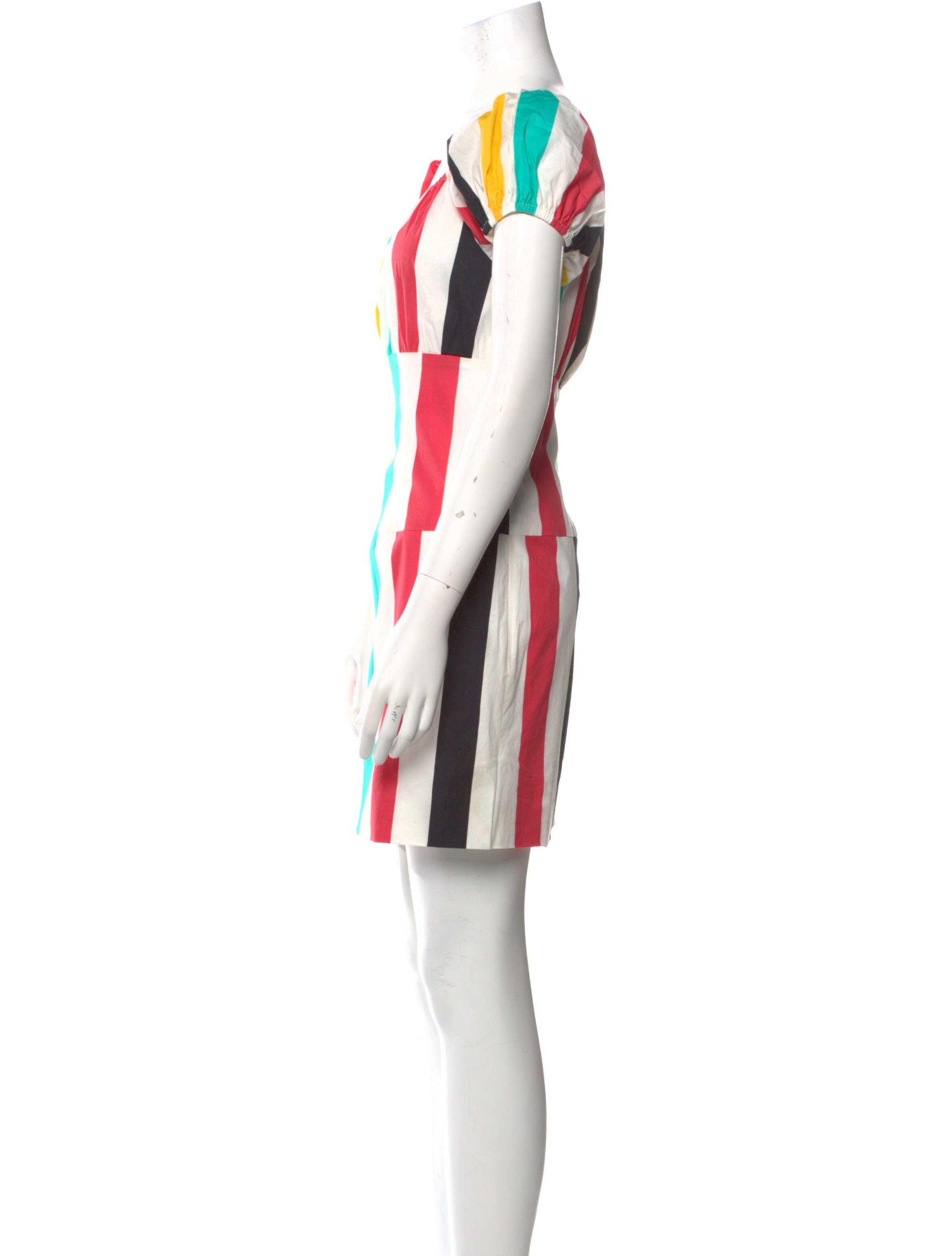 Caroline Constas Striped Mini Dress