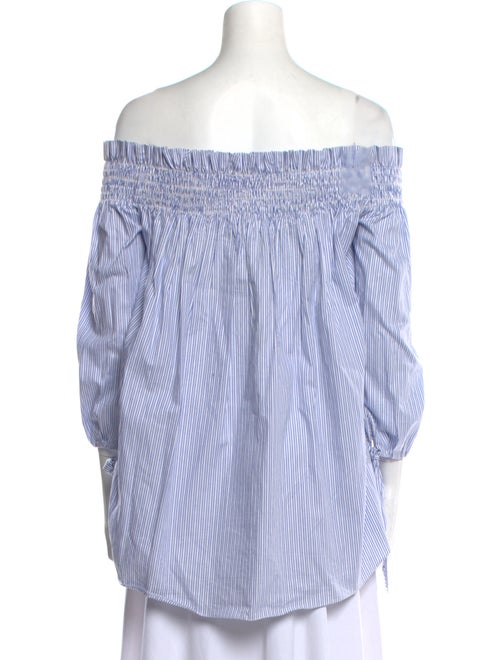 Caroline Constas Striped Off-The-Shoulder Tank Top