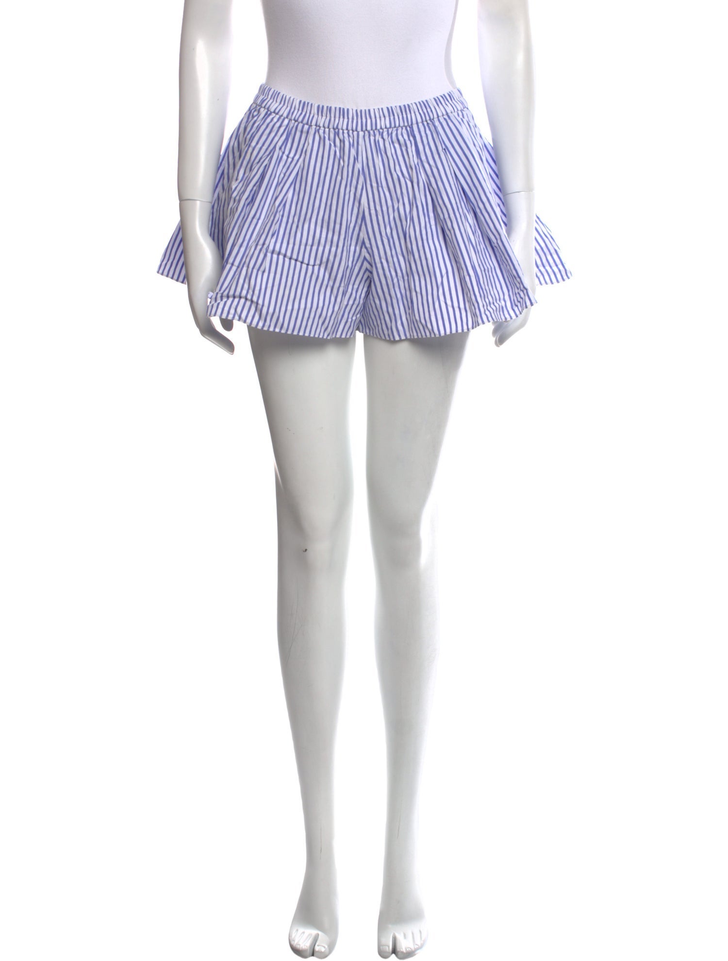 Caroline Constas Striped Mini Shorts