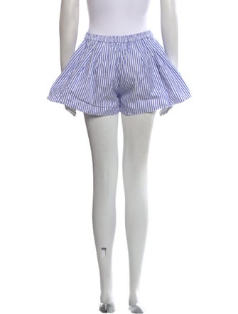 Caroline Constas Striped Mini Shorts