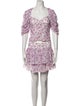 Caroline Constas Floral Print Skirt Suit