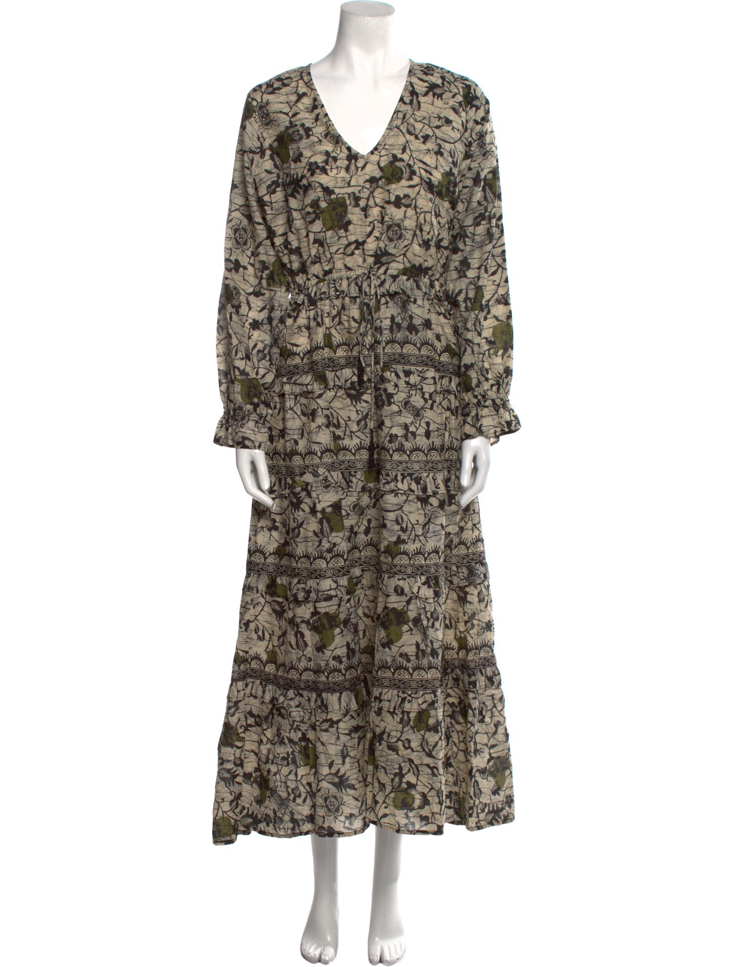 Caroline Constas Printed Long Dress w/ Tags