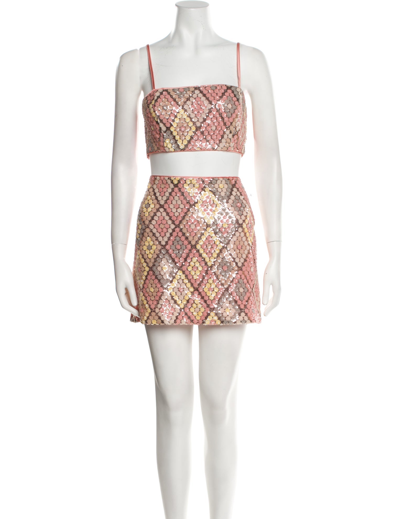 Caroline Constas Sequin Embellishments Skirt Set w/ Tags