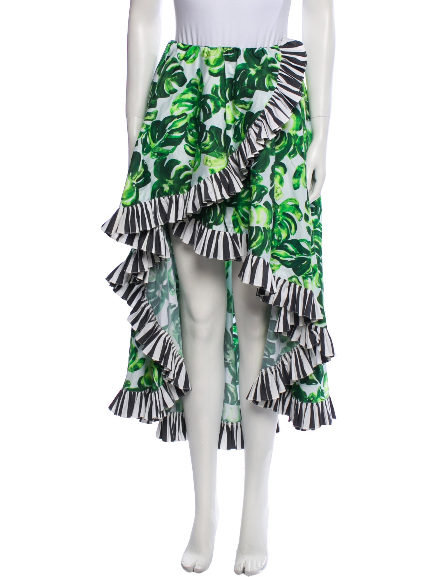 Caroline Constas Floral Print Midi Length Skirt w/ Tags