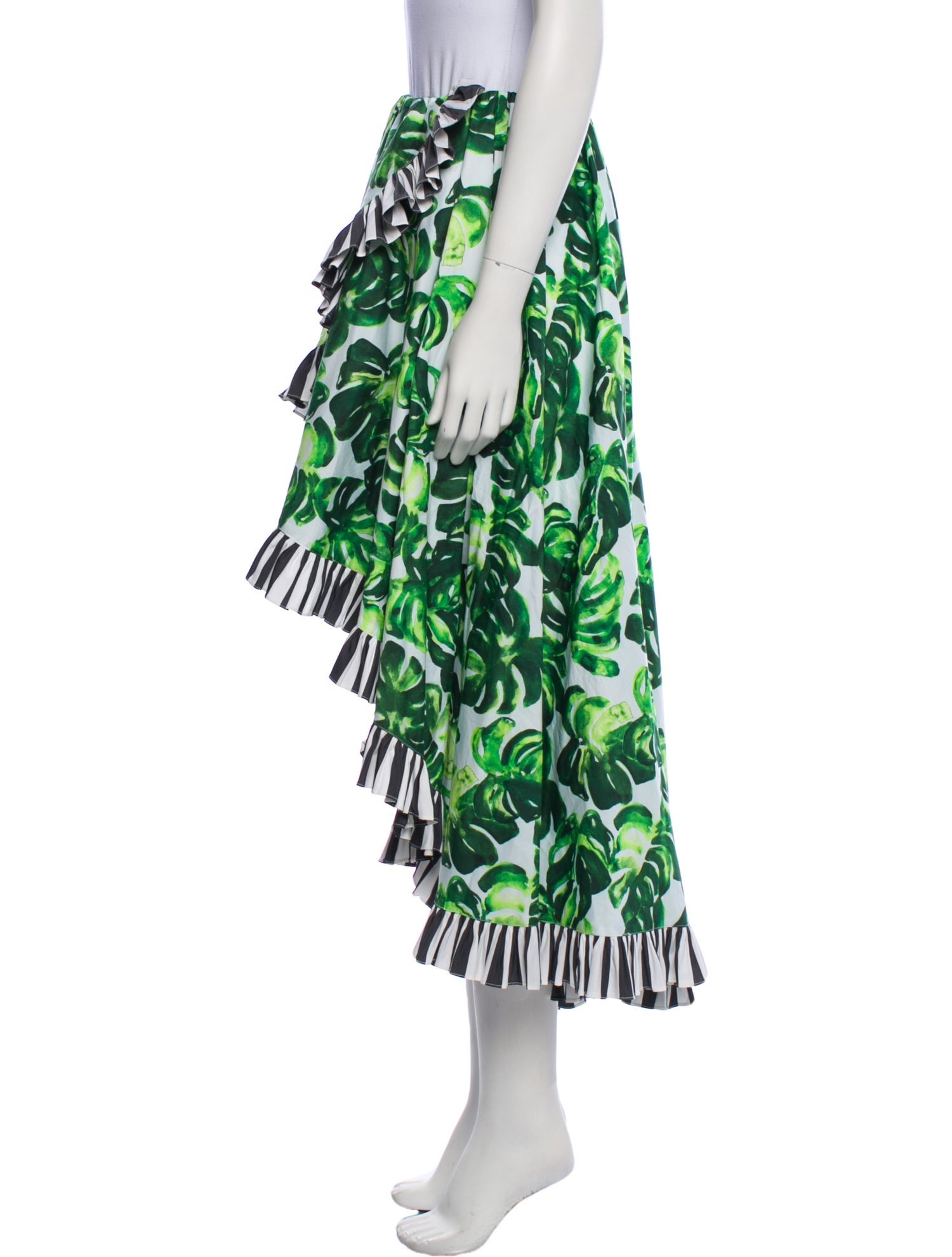 Caroline Constas Floral Print Midi Length Skirt w/ Tags