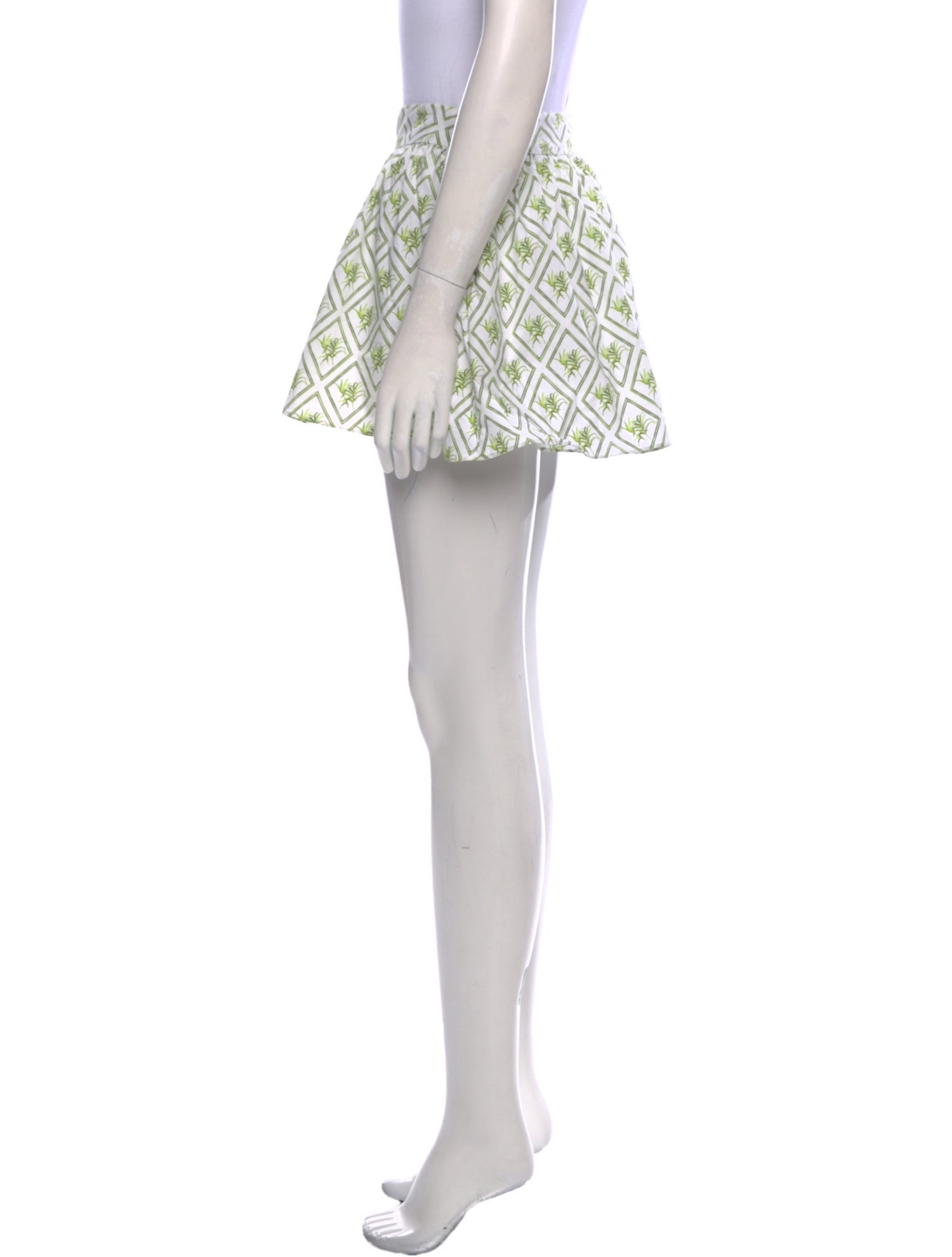 Caroline Constas Printed Mini Shorts