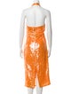 Caroline Constas Halterneck Midi Length Dress