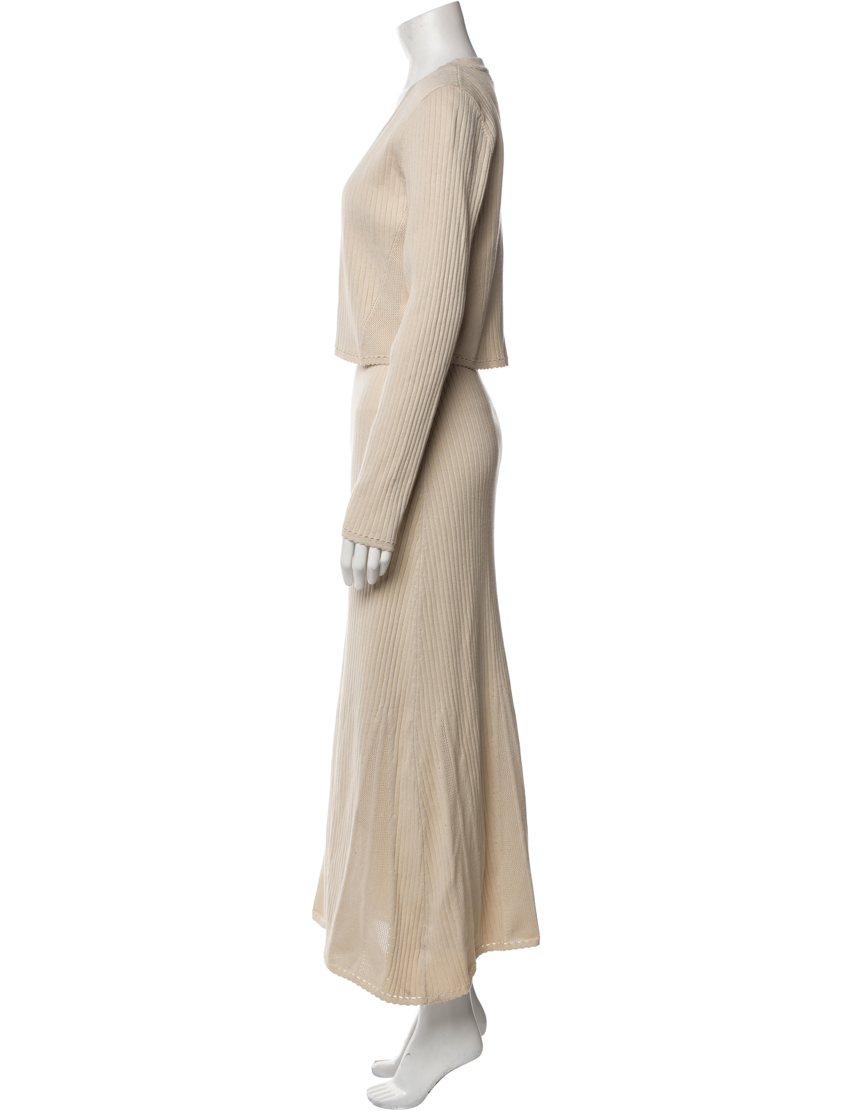 Caroline Constas Wool Dress Set