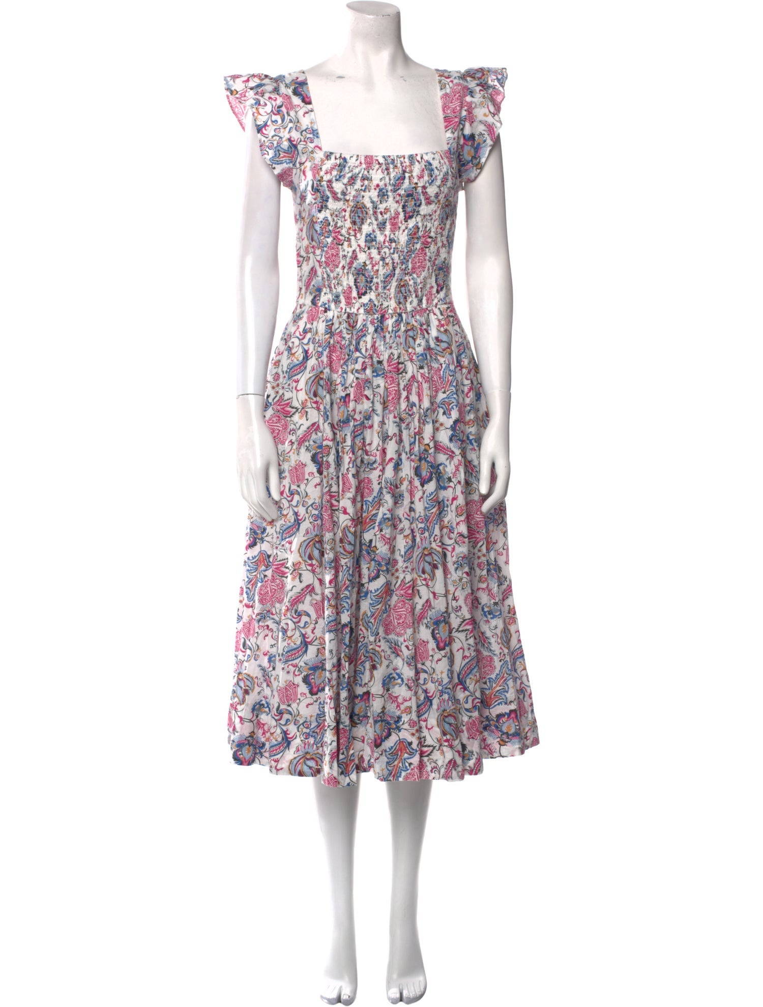 Caroline Constas Floral Print Long Dress