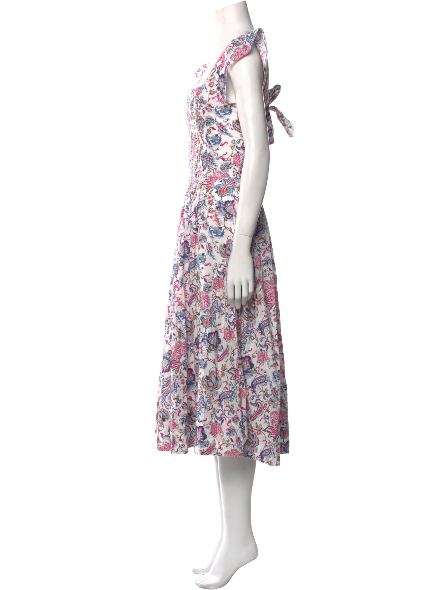 Caroline Constas Floral Print Long Dress