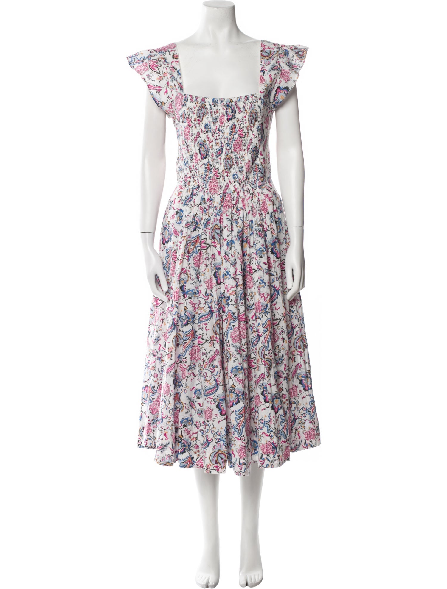 Caroline Constas Floral Print Knee-Length Dress w/ Tags