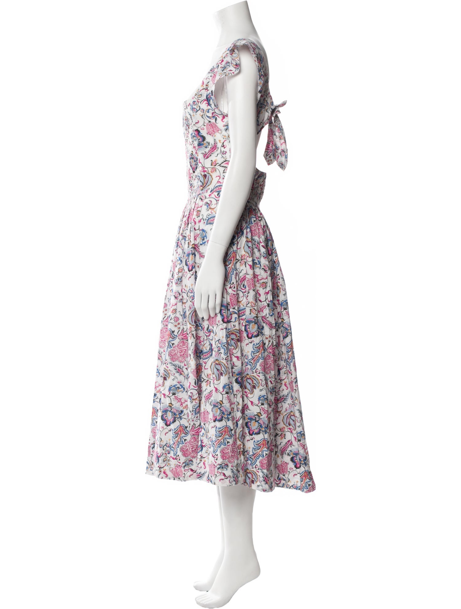 Caroline Constas Floral Print Knee-Length Dress w/ Tags