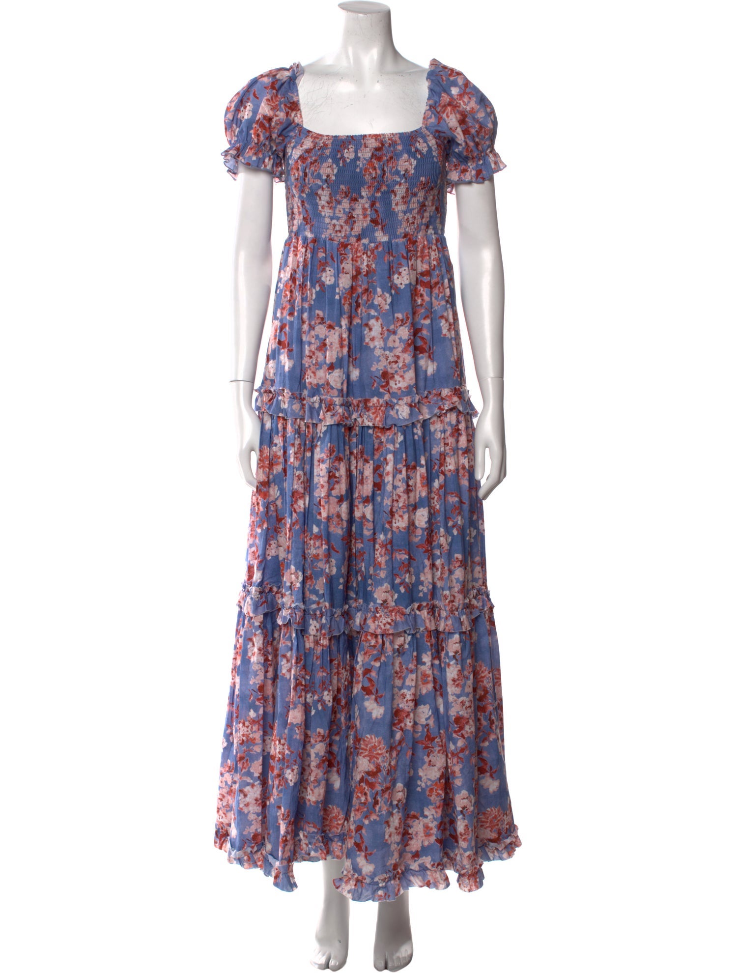 Caroline Constas Floral Print Long Dress