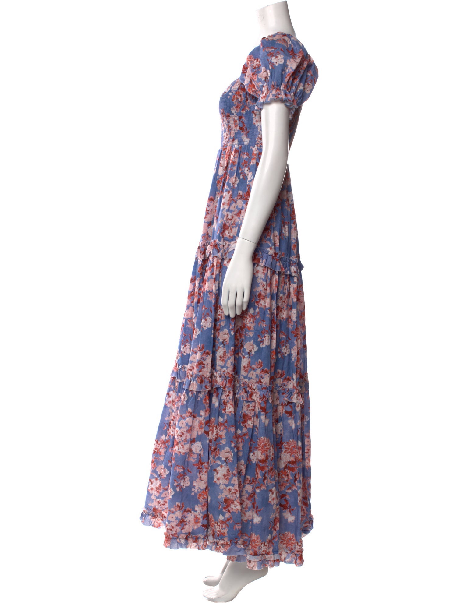 Caroline Constas Floral Print Long Dress