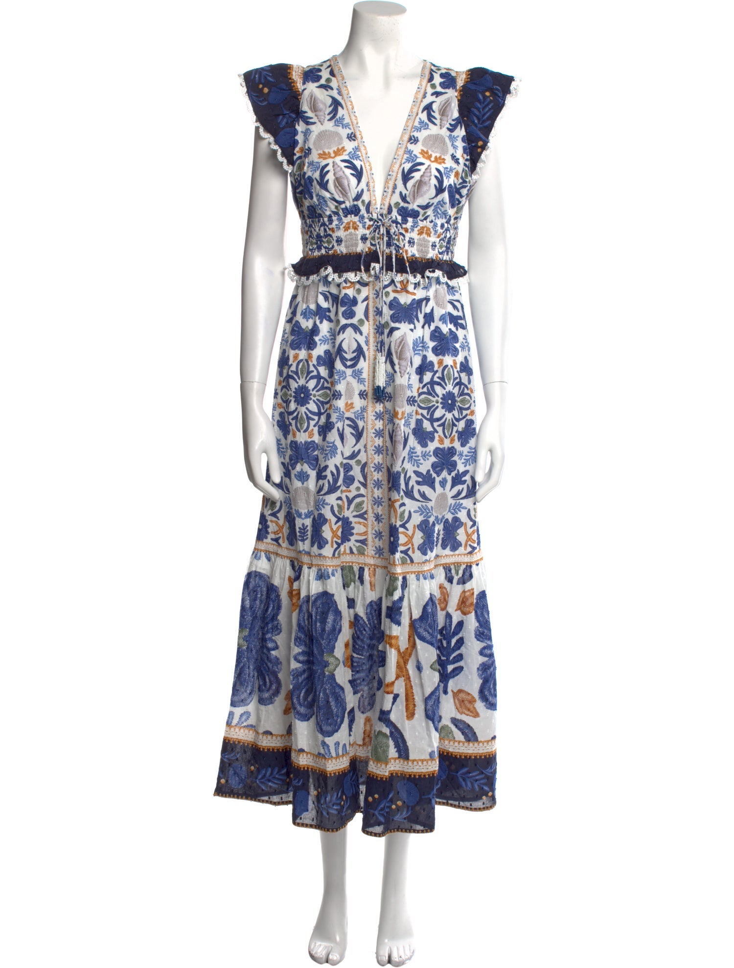 Caroline Constas Printed Long Dress w/ Tags