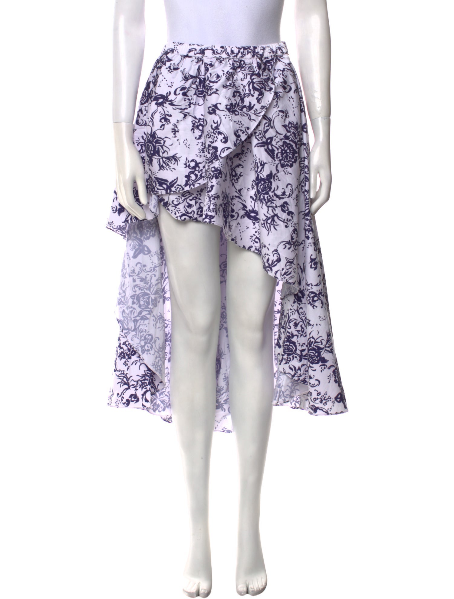 Caroline Constas Floral Print Midi Length Skirt w/ Tags