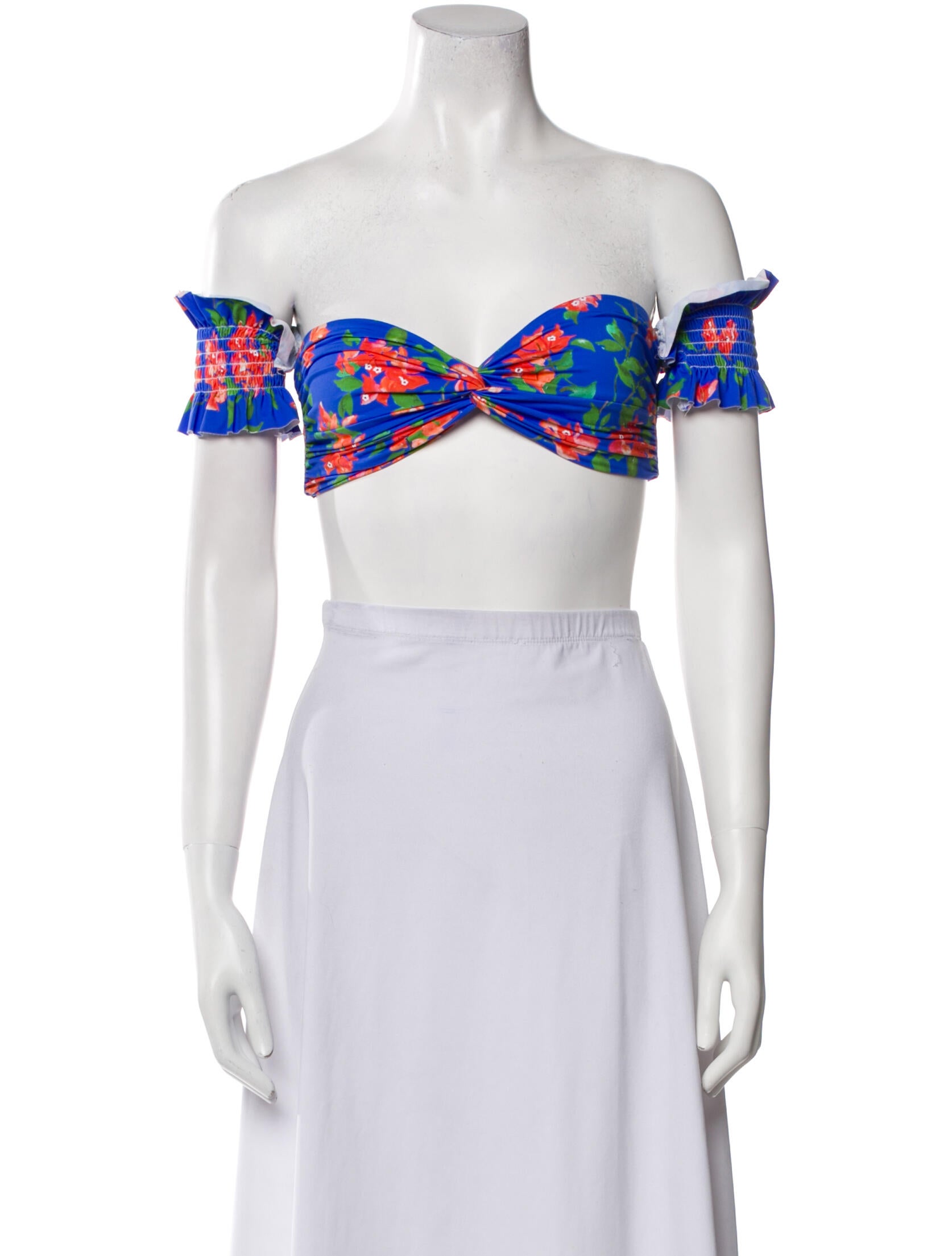 Caroline Constas Floral Print Top w/ Tags