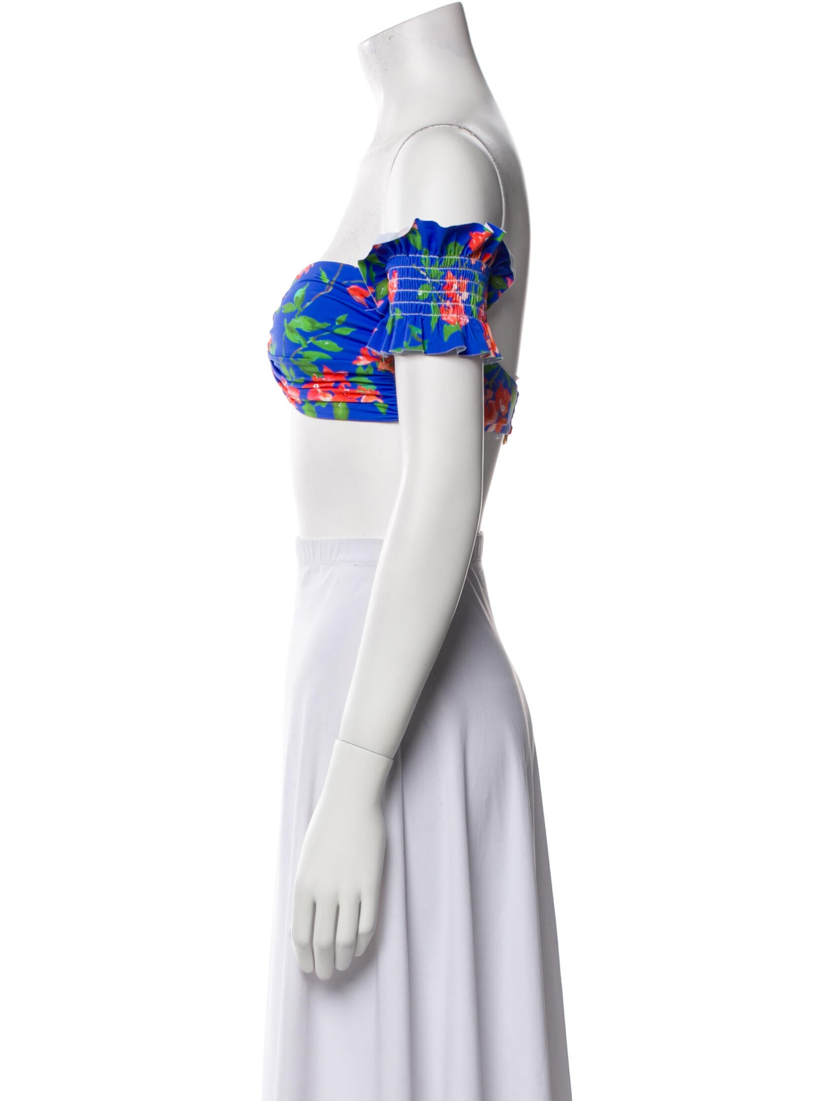 Caroline Constas Floral Print Top w/ Tags