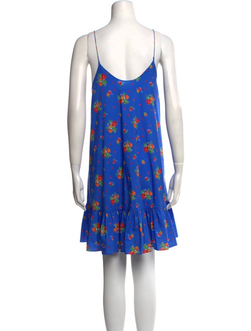 Caroline Constas Floral Print Mini Dress
