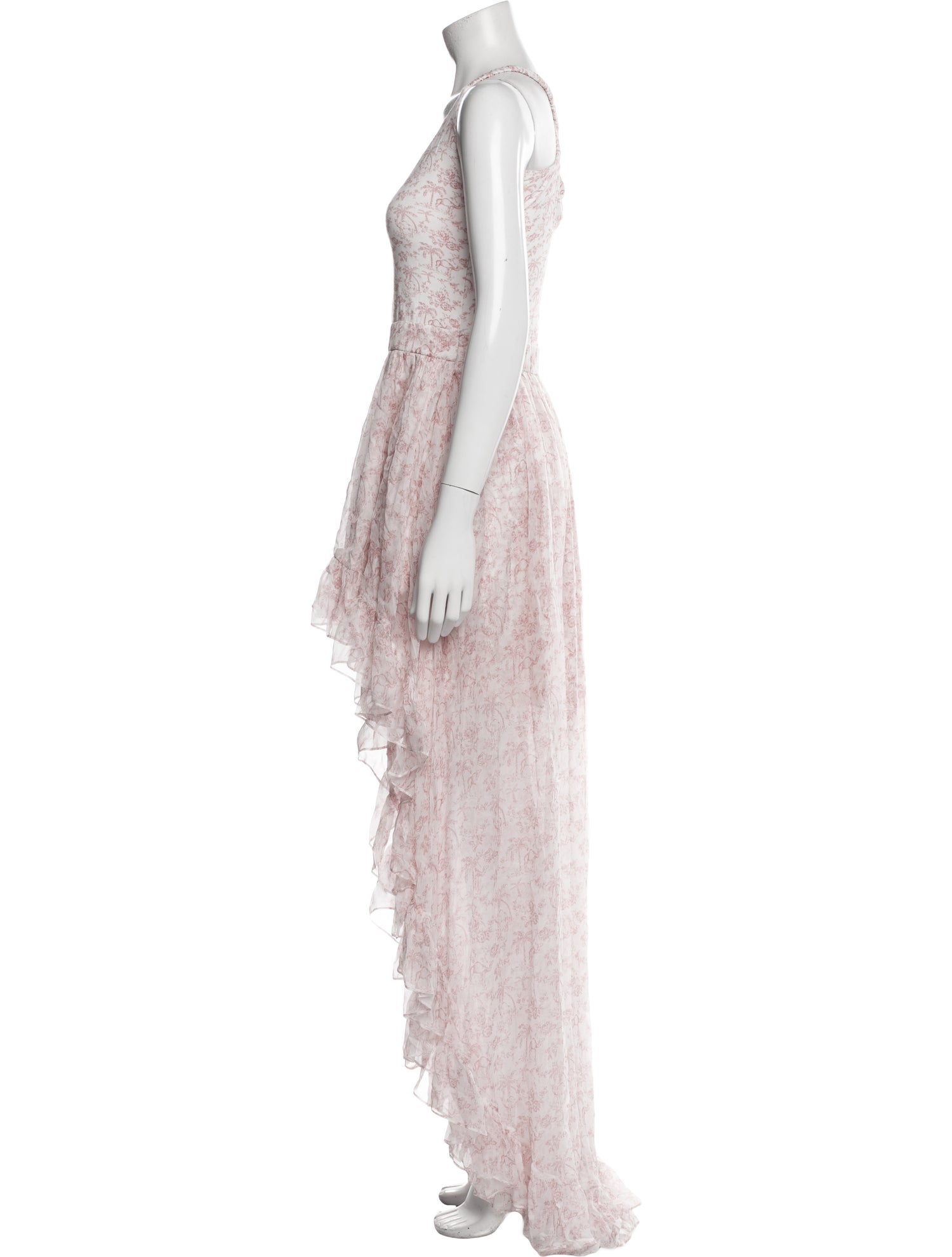 Caroline Constas Floral Print Long Dress w/ Tags