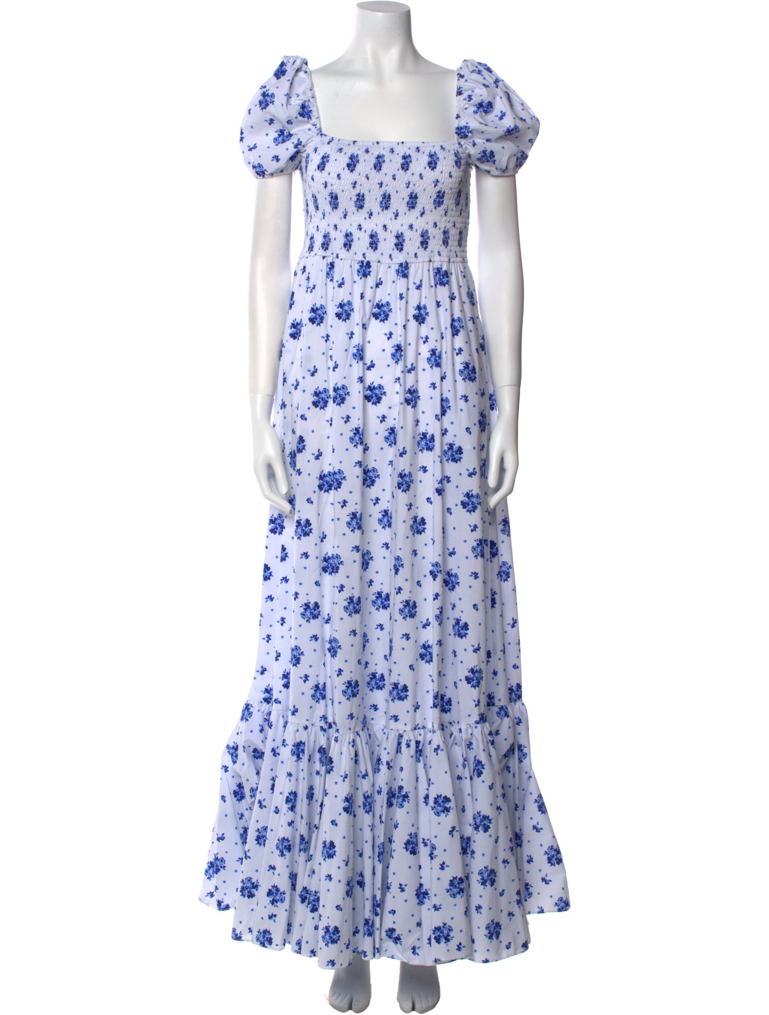 Caroline Constas Floral Print Long Dress
