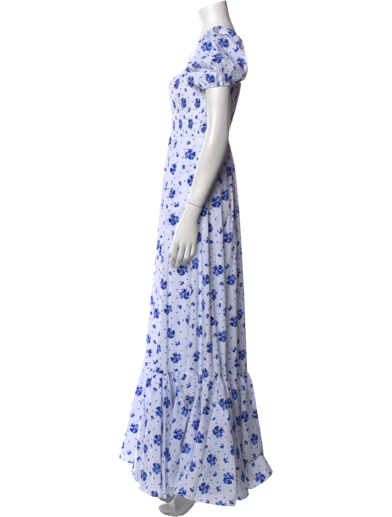 Caroline Constas Floral Print Long Dress