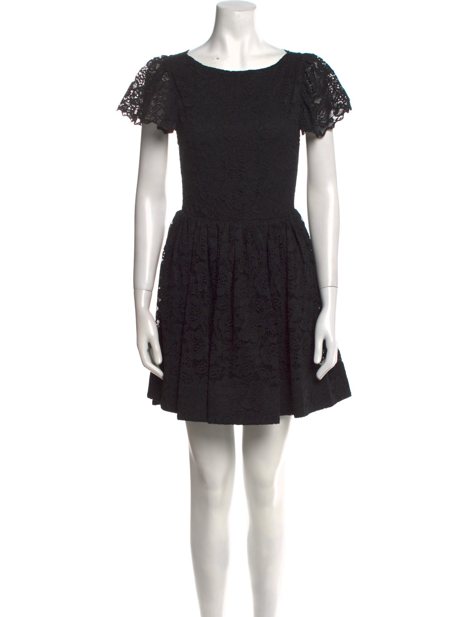 Caroline Constas Bateau Neckline Mini Dress