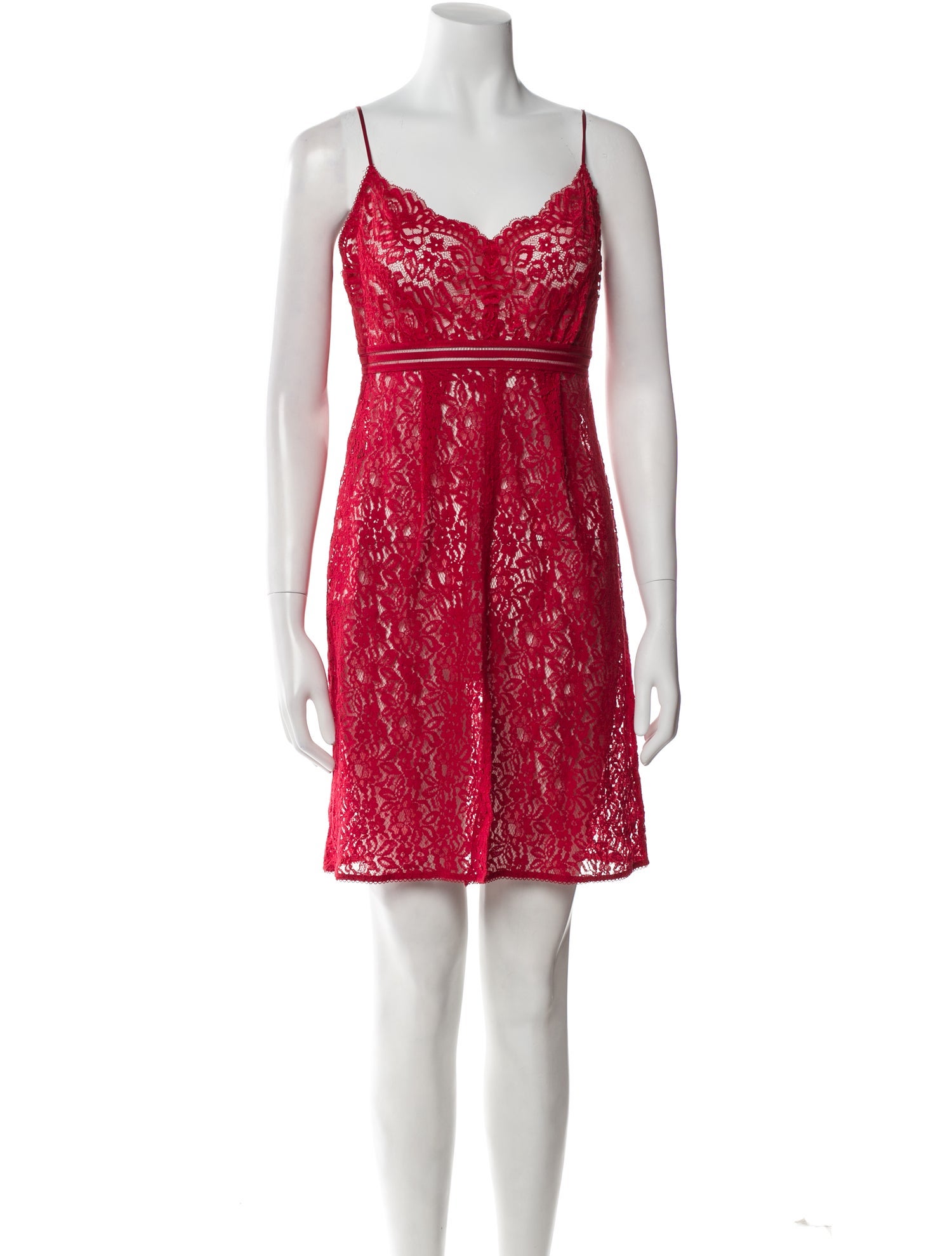 Caroline Constas Lace Pattern Mini Dress