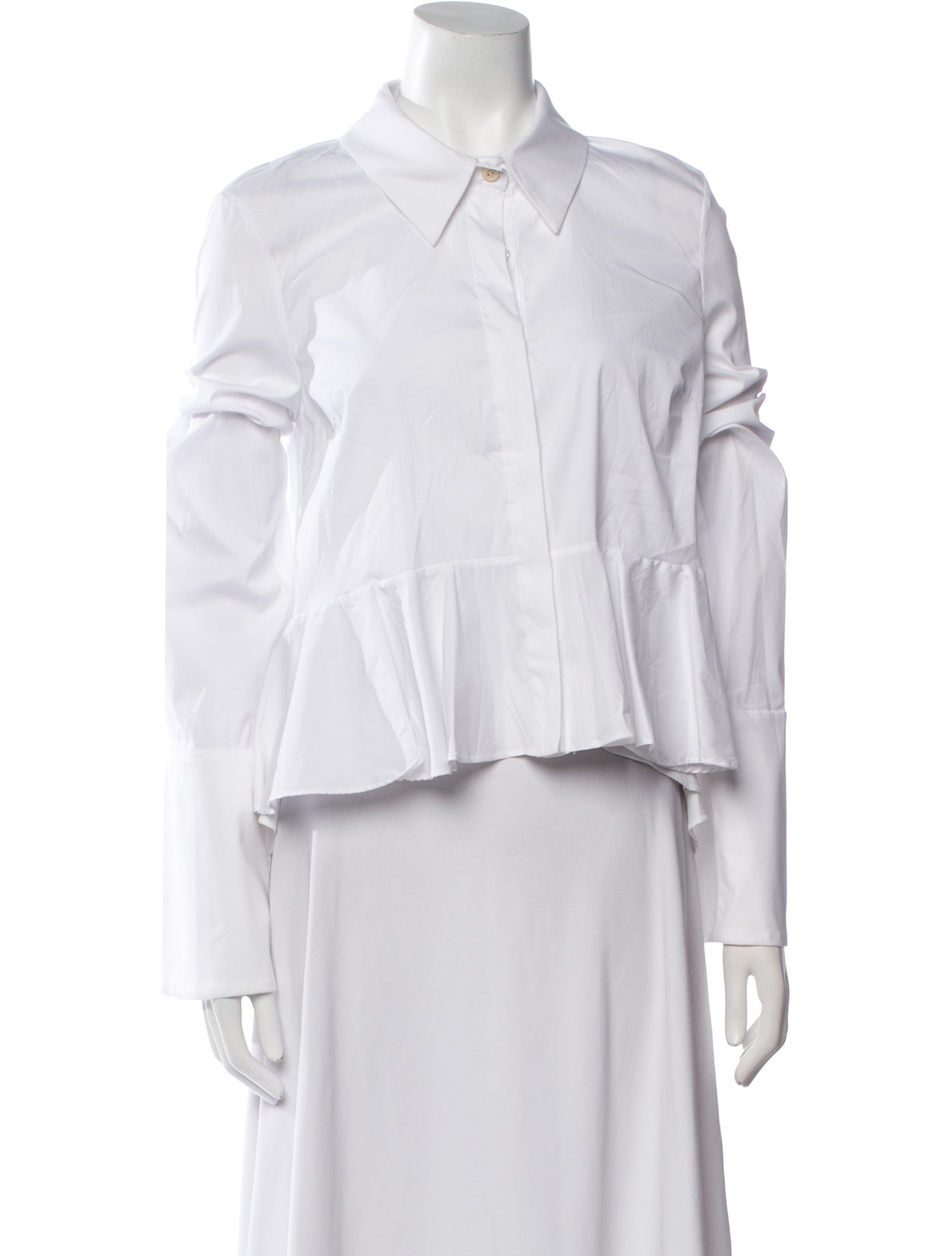 Caroline Constas Long Sleeve Button-Up Top w/ Tags