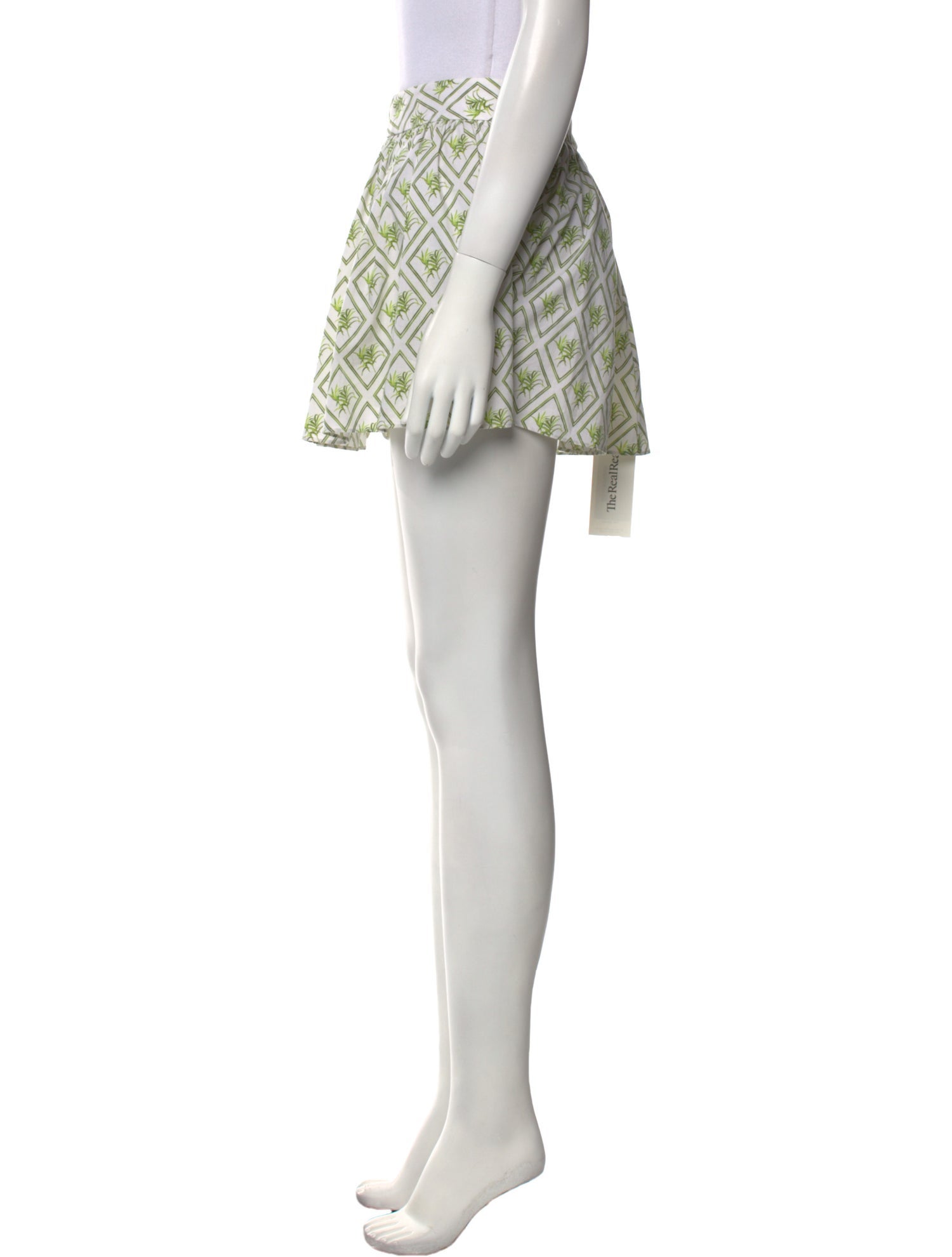 Caroline Constas Printed Mini Shorts