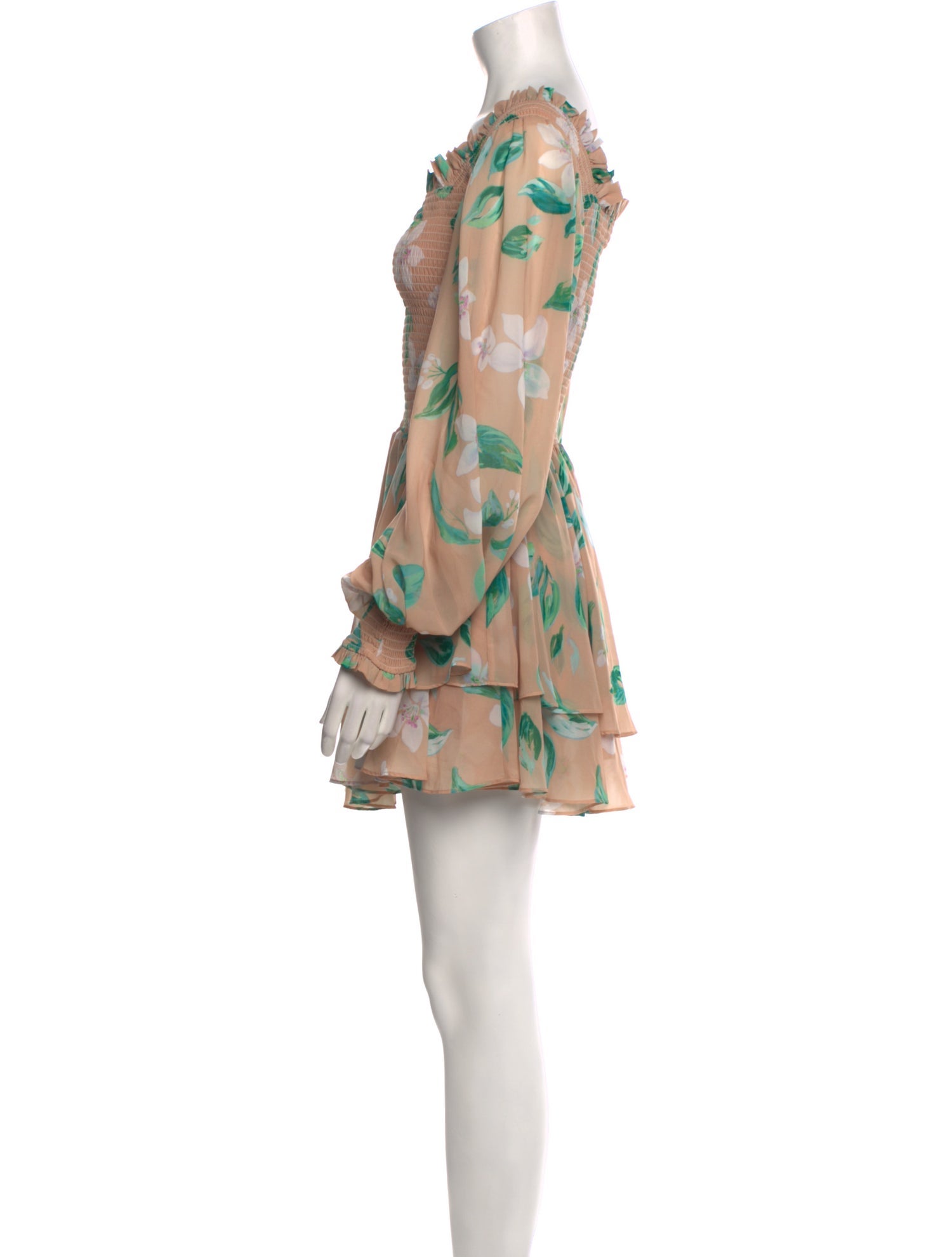 Caroline Constas Floral Print Mini Dress