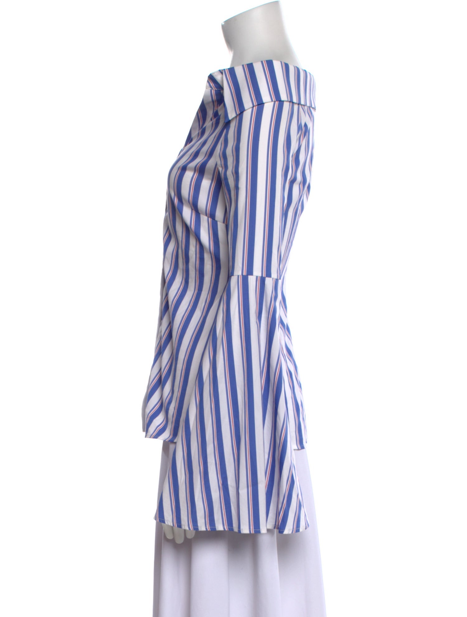 Caroline Constas Striped Off-The-Shoulder Blouse