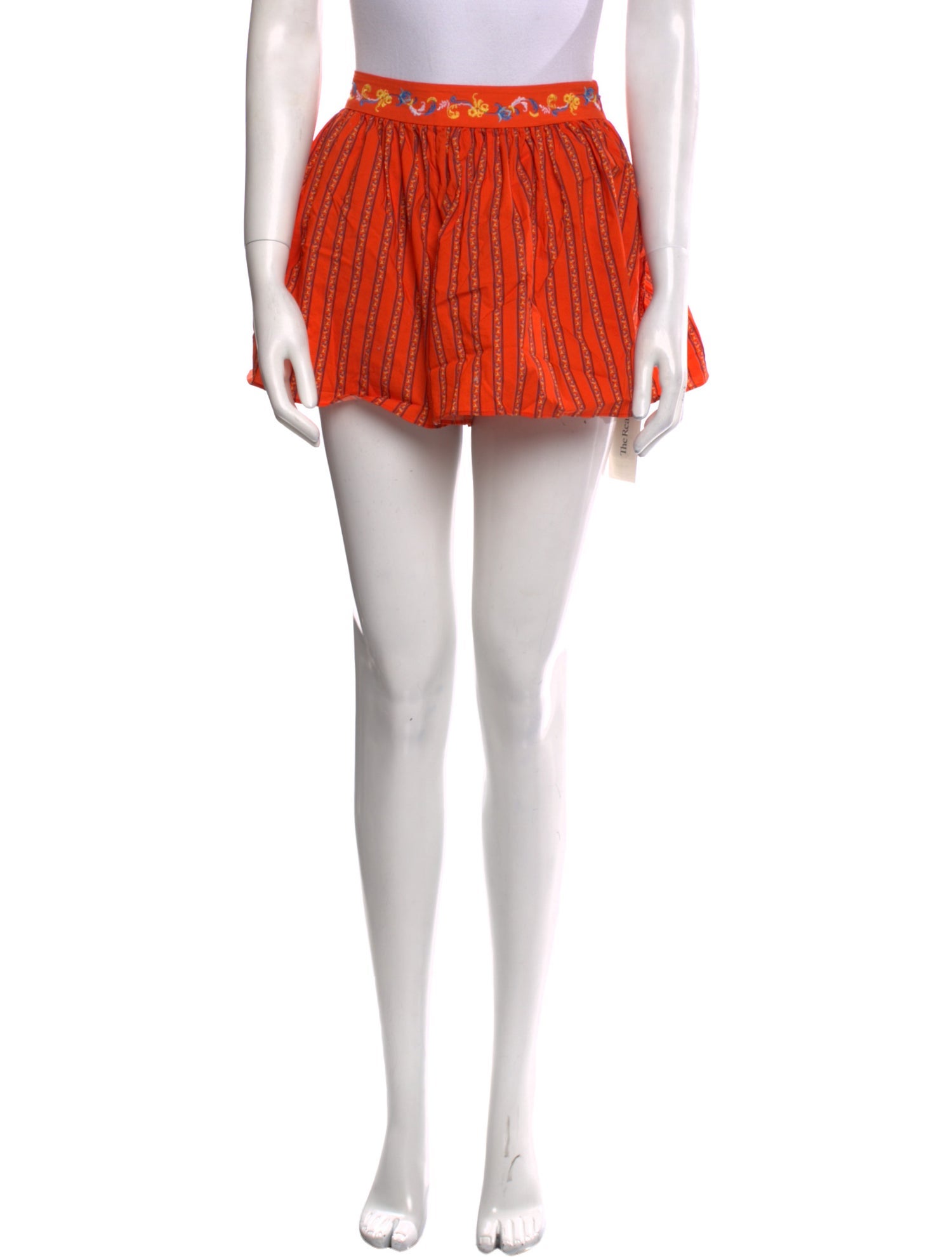 Caroline Constas Printed Mini Shorts