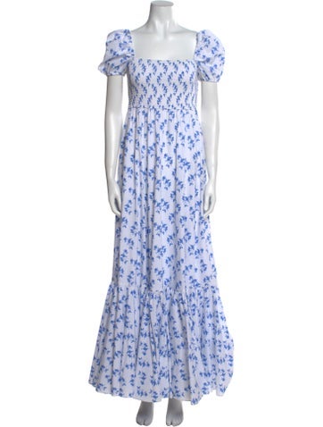 Caroline Constas Dresses Floral Print Long Dress M