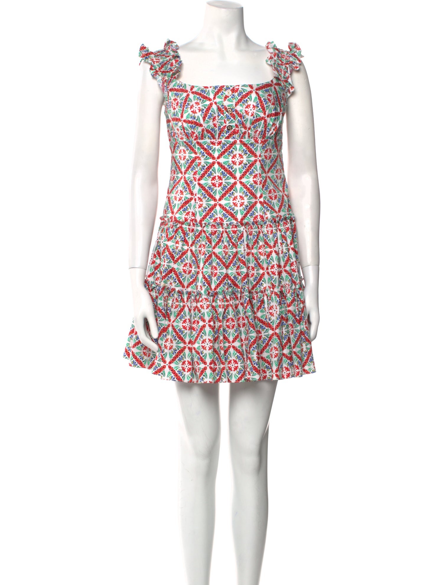 Caroline Constas Printed Mini Dress