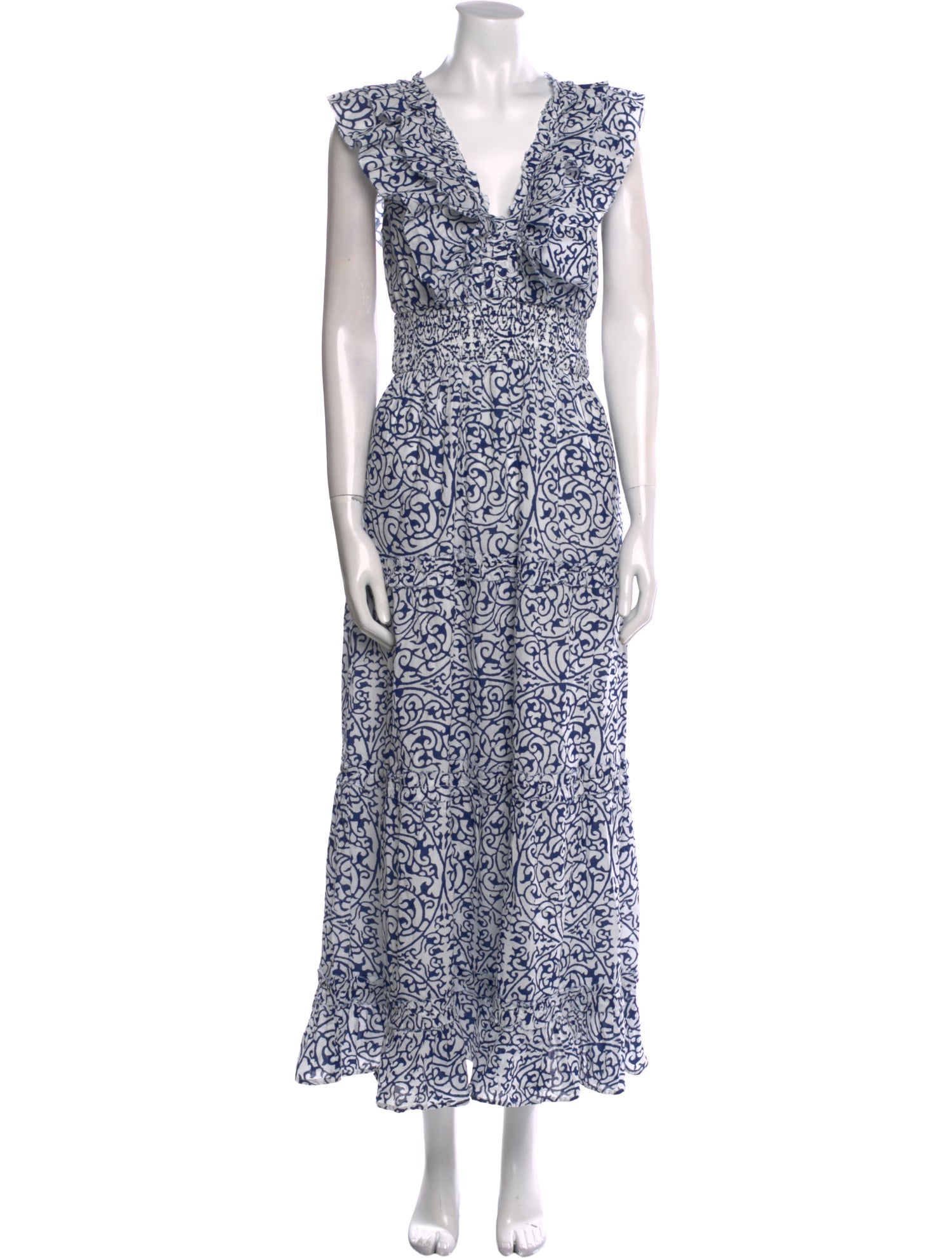 Caroline Constas Printed Long Dress