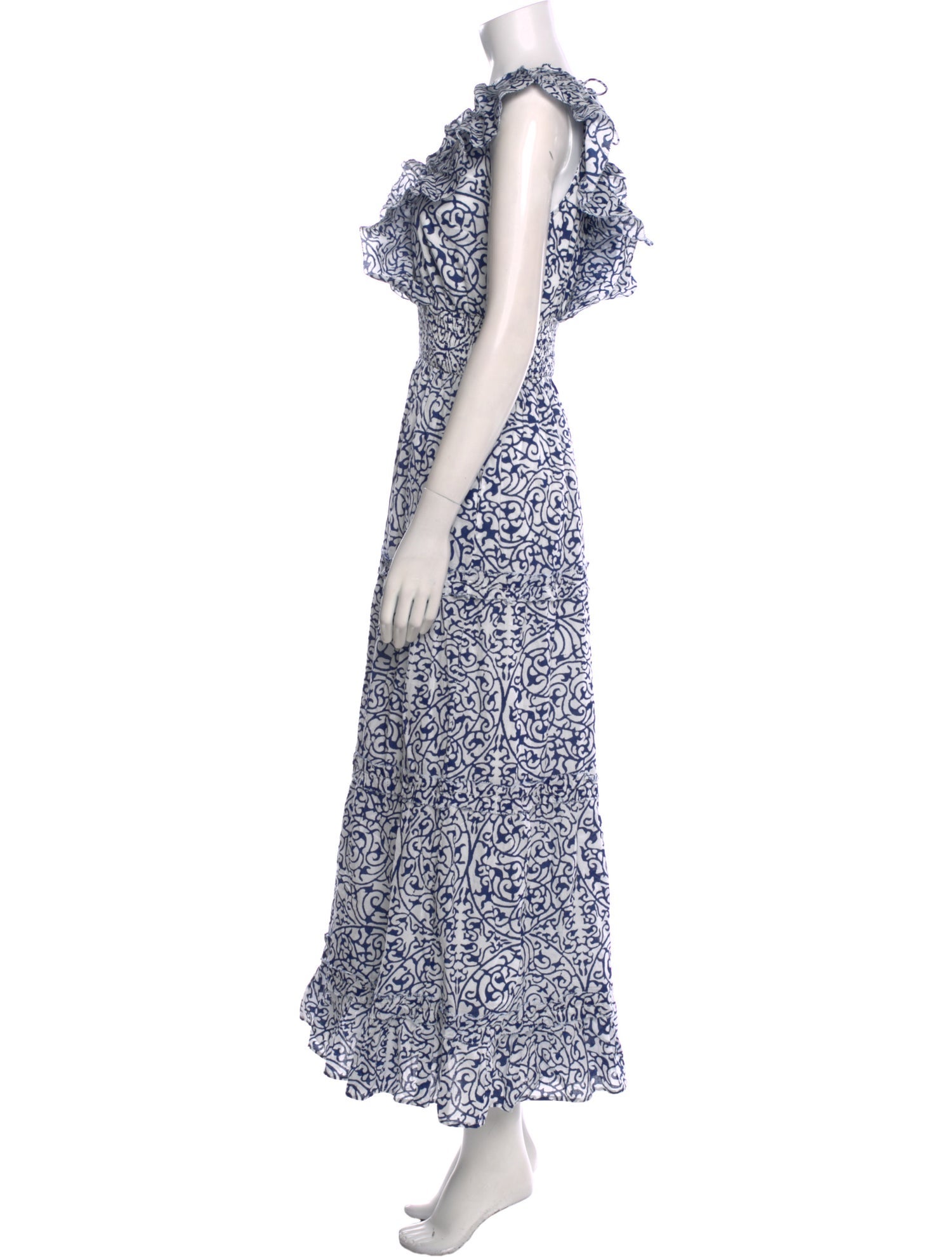 Caroline Constas Printed Long Dress